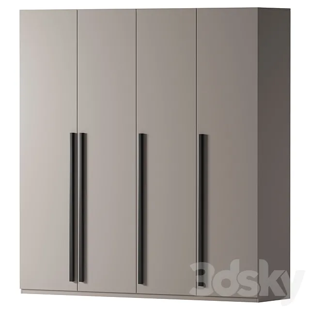 Распашной шкаф Кимбол 4 3D Model