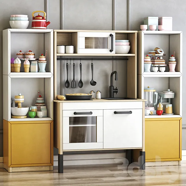 Сhildren toys and furniture 3D Model