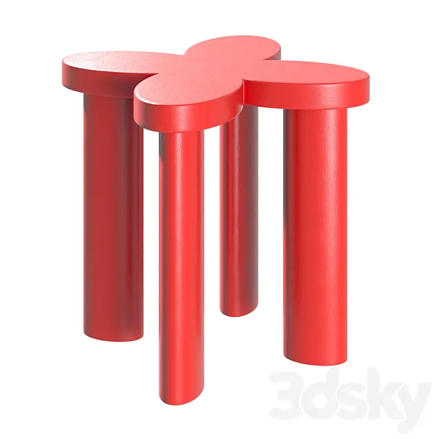 Сlover Annki Studio stool 3D Model
