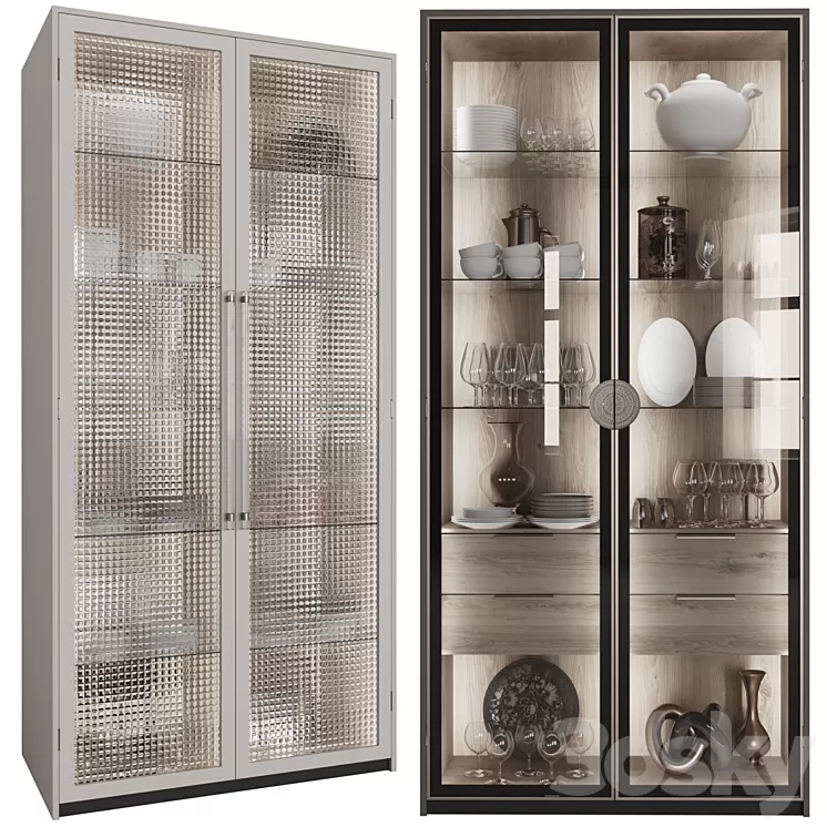 Сupboard with dishes My Design №3 3D Model