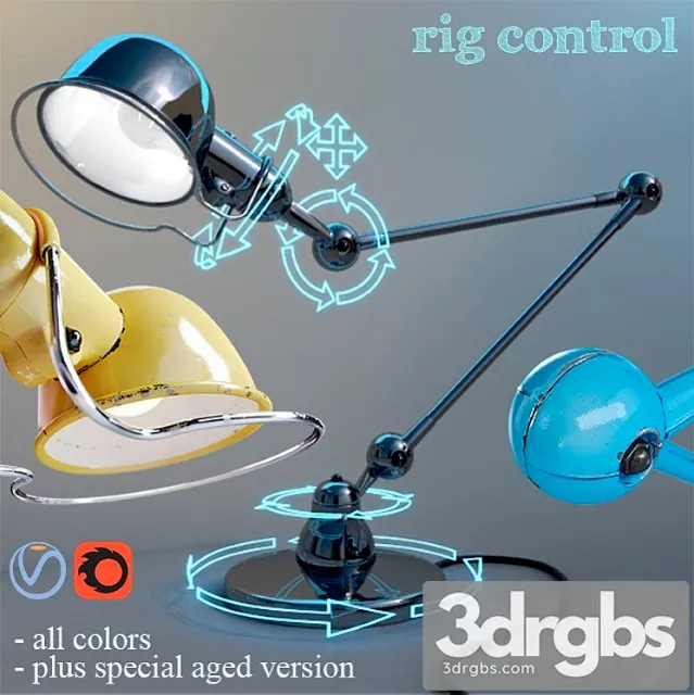 D6440 - jielde table lamp 3D Model Free