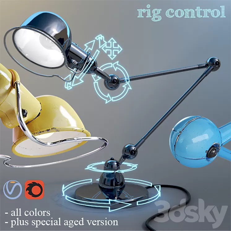 D6440 - Jielde table lamp 3D Model