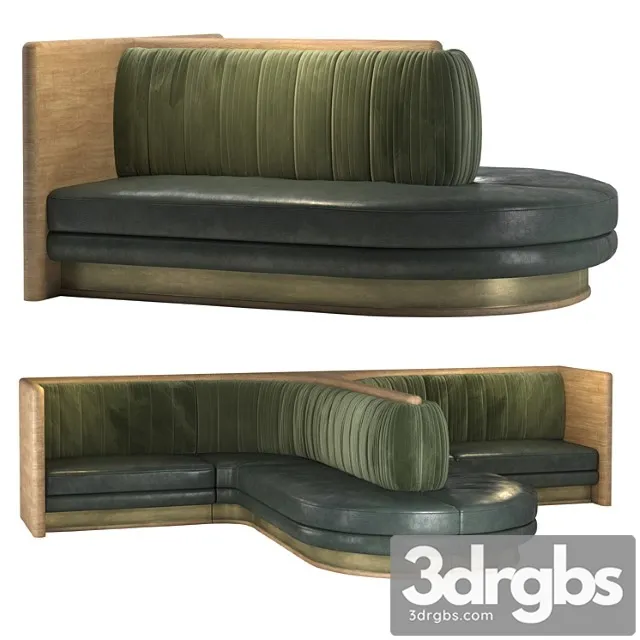 D8-sofa for restaurant 2 3D Model Free