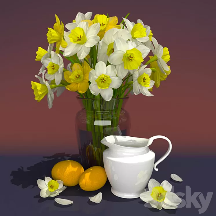 Daffodils 3D Model