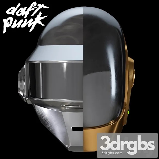 Daft punk helmets 3D Model Free