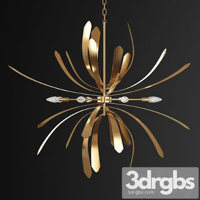Dahlia 10 - light sputnik sphere chandelier 3D Model Free