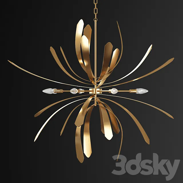 Dahlia 10 – Light Sputnik Sphere Chandelier 3D Model