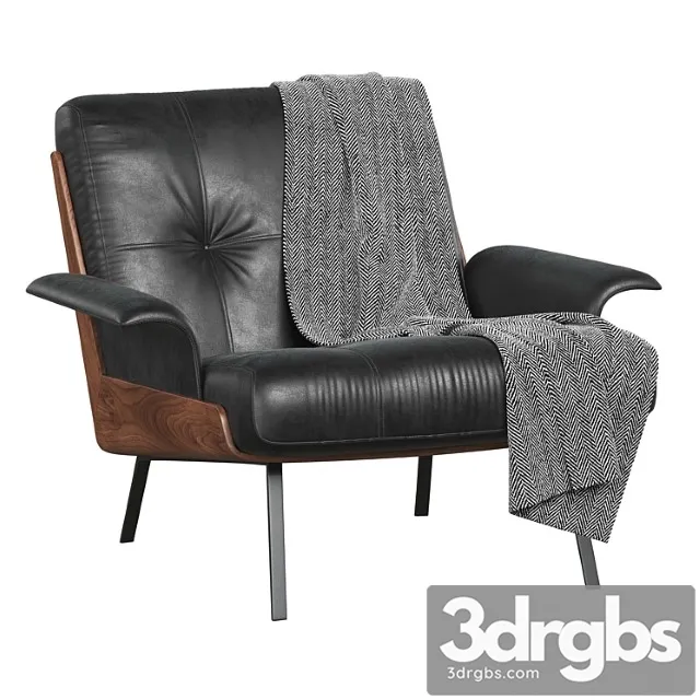 Daiki Armchair by Minotti 3D Model Free