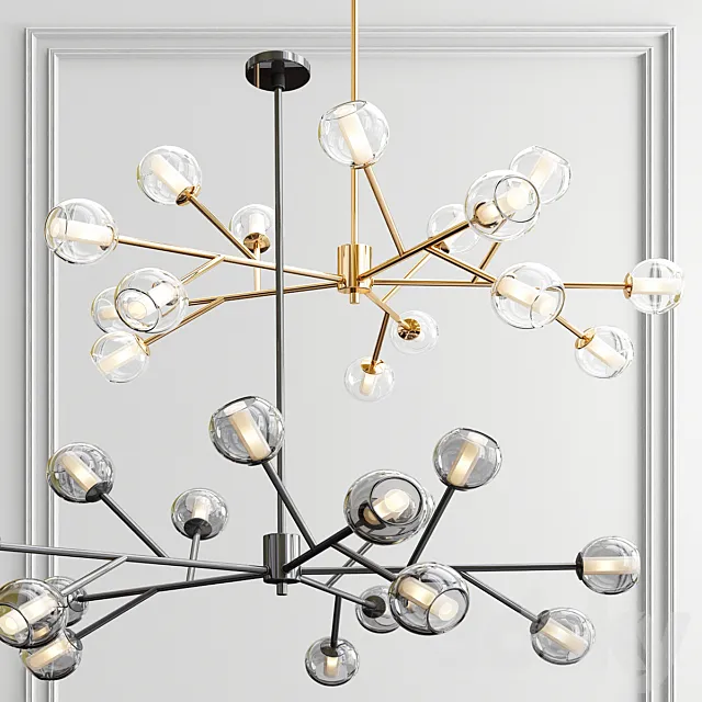 Dainolite horizontal chandelier 3DModel
