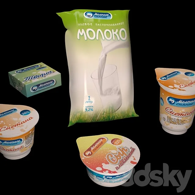 dairy products 3DModel