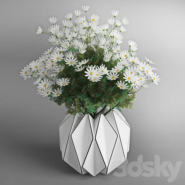 Daisies 3D Model