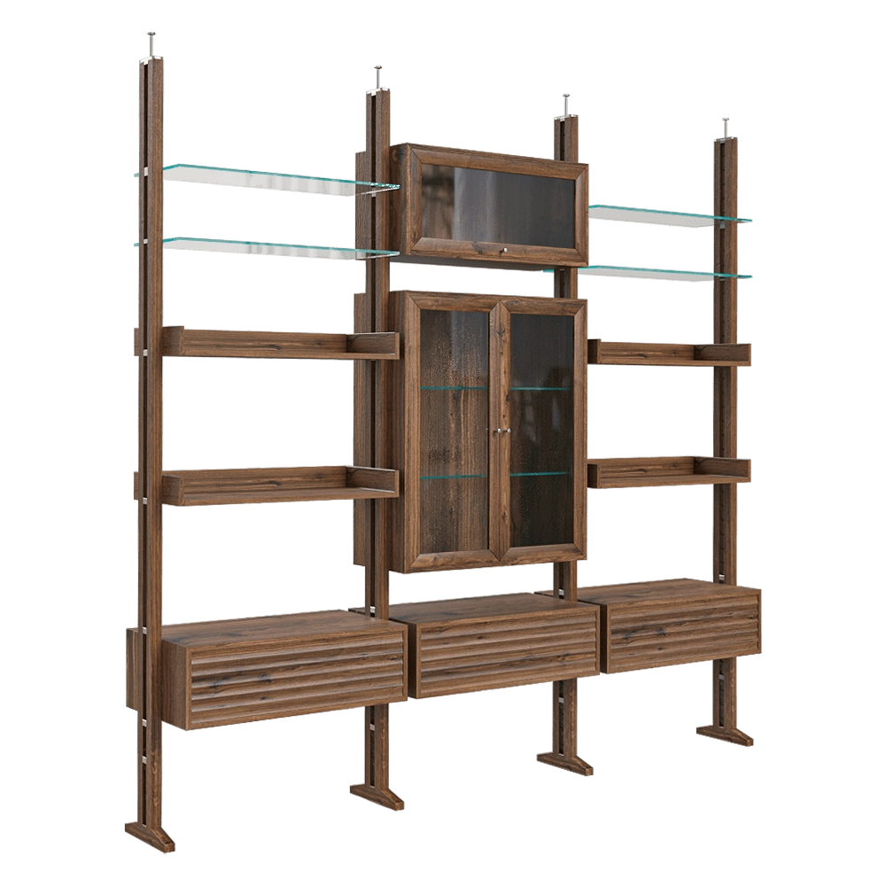 Dale Italia  - Shelving unit Elle 3D Model