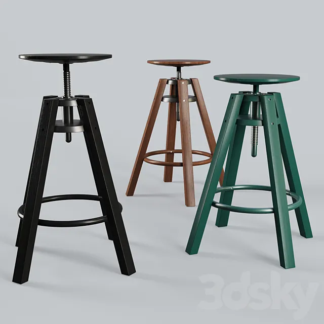 Dalfred Branded Stool 3DModel