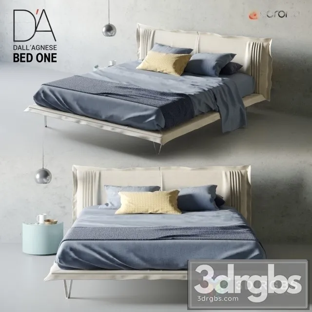 Dall Agnese Bed One 3D Model Free