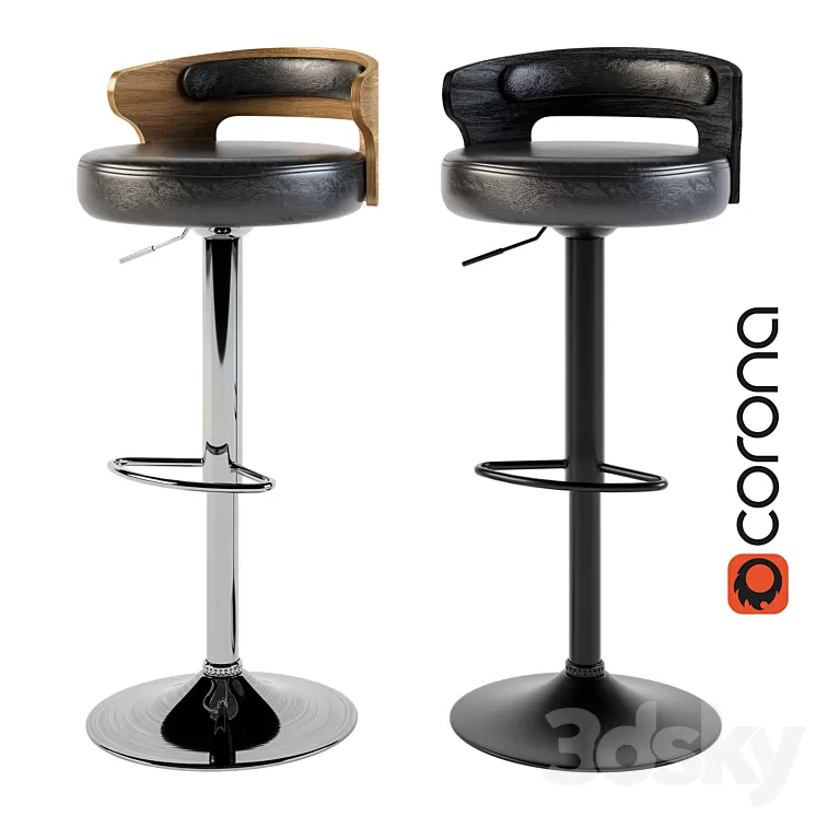 Dallas bar stool 3D Model