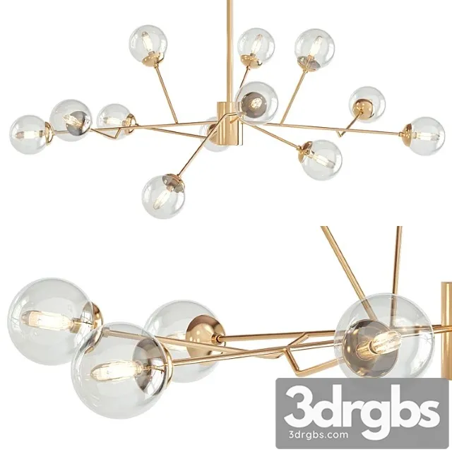 Dallas chandelier 3D Model Free
