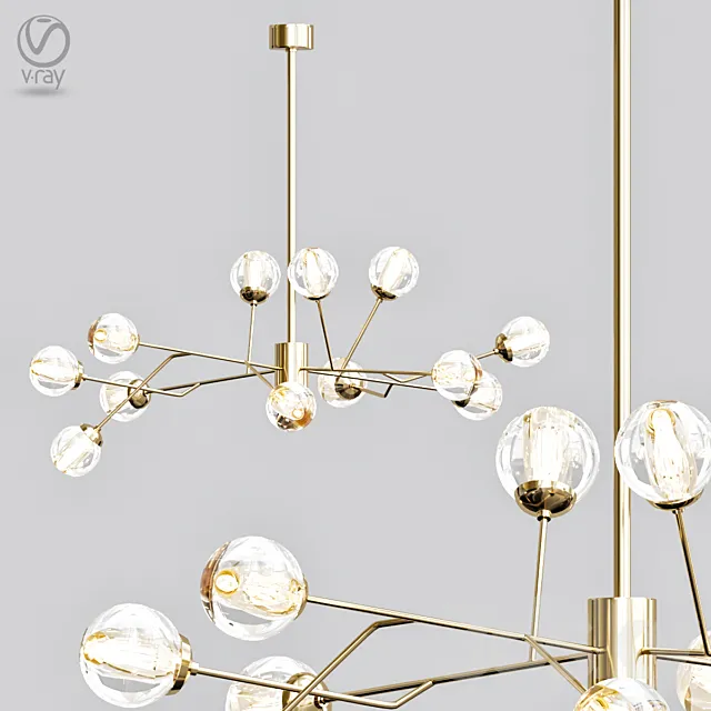 Dallas chandelier 3D Model