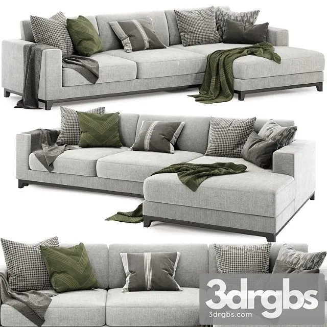 Dallas left 3 seater chaise