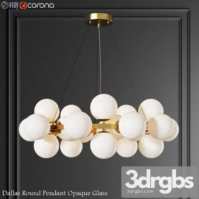 Dallas maytoni round pendant lamp 3D Model Free