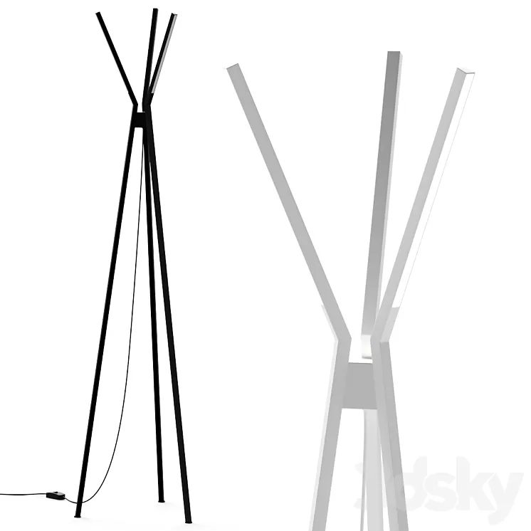 DALS Star Minimal Metal Floor Lamp 3D Model