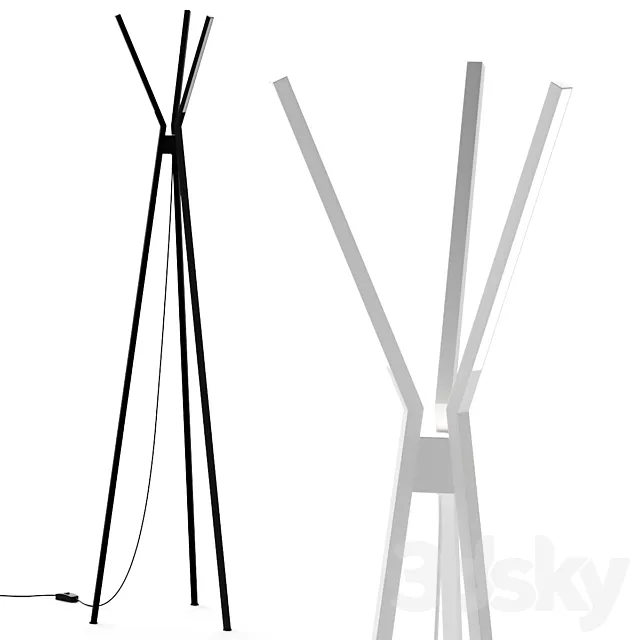 DALS Star Minimal Metal Floor Lamp 3DModel