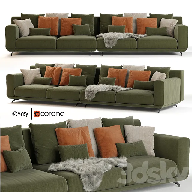 Dalton sofa Ditre Italia 3D Model