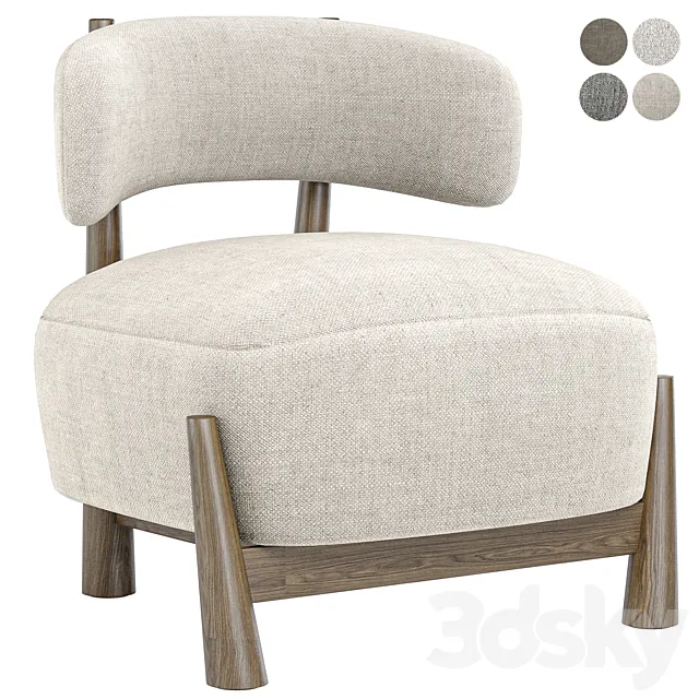 Dalya Armchair by Coedition 3D Model