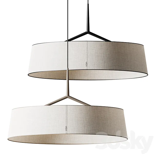 Dama 3235 Pendant lamp by Vibia 3D Model