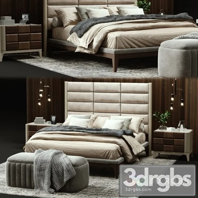 Dama Luxury Bed 3D Model Free