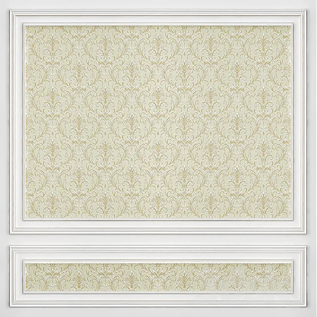 Damask wallpaper 3DModel