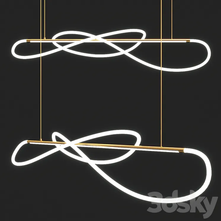 DANAE Chandelier 3D Model Free