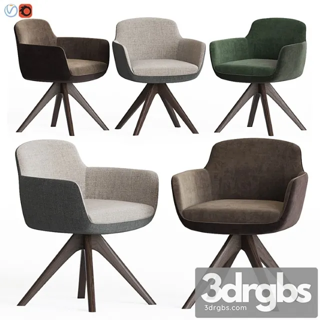 Danae dining chair papadatos 2 3D Model Free