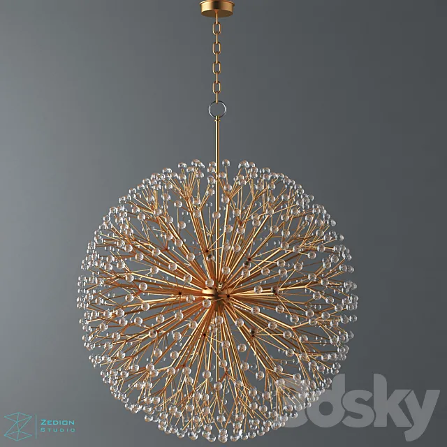 dandelion chandelier 3D Model