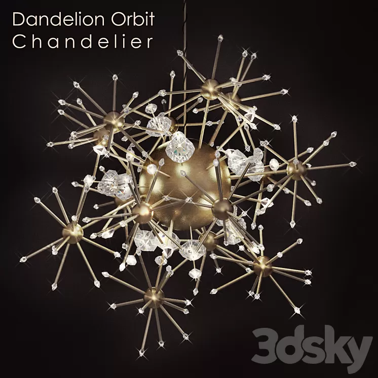 Dandelion Orbit Chandelier 3D Model