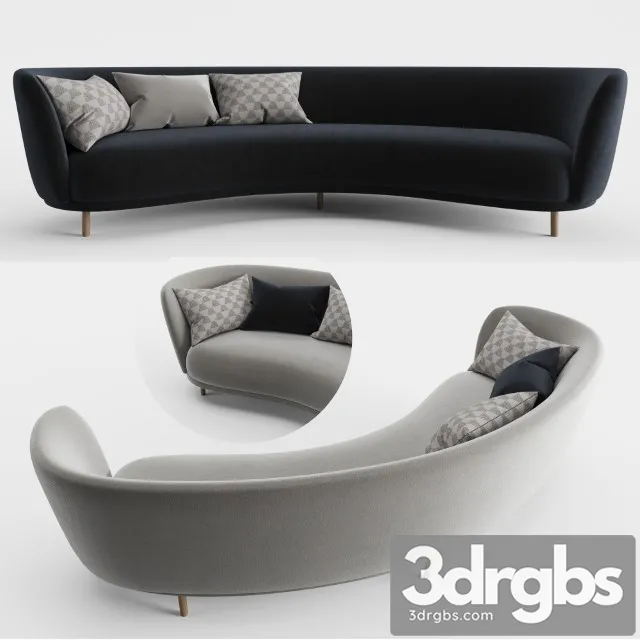 Dandy 4 Seater Sofa 3D Model Free