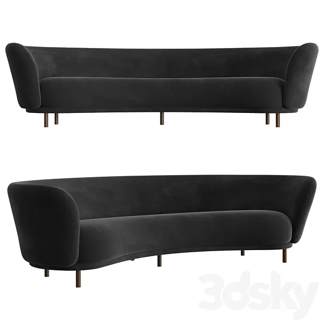 Dandy 4 Seater Sofa 3D Model