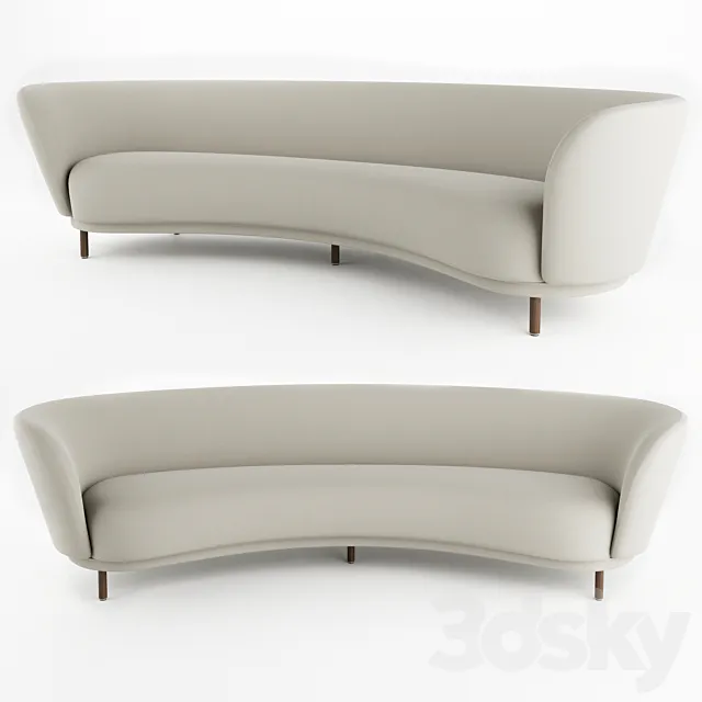 Dandy 4 Seater Sofa - Massproductions 3D Model