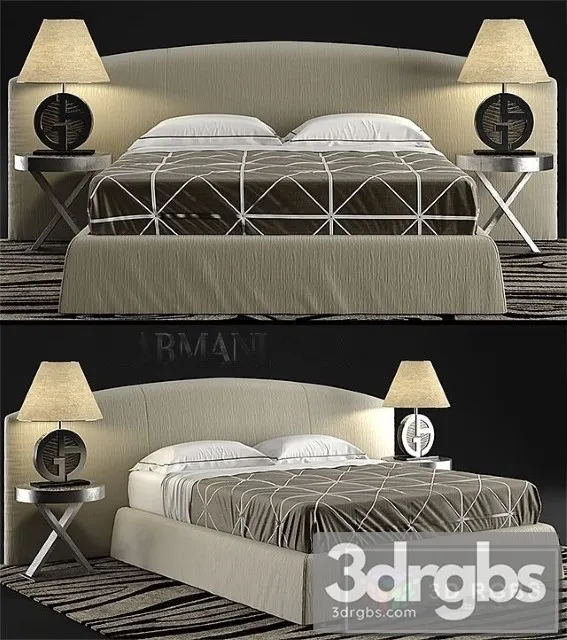 Dandy Armani Casa Bed 3D Model Free