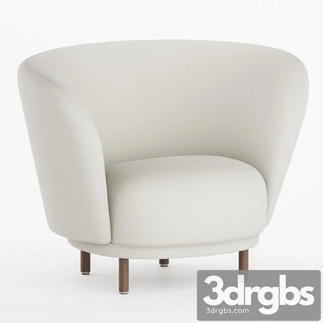 Dandy armchair massproductions 3D Model Download