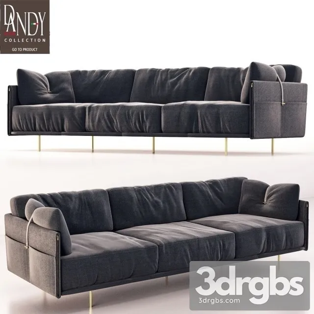 Dandy Jack Sofa 01 3D Model Free