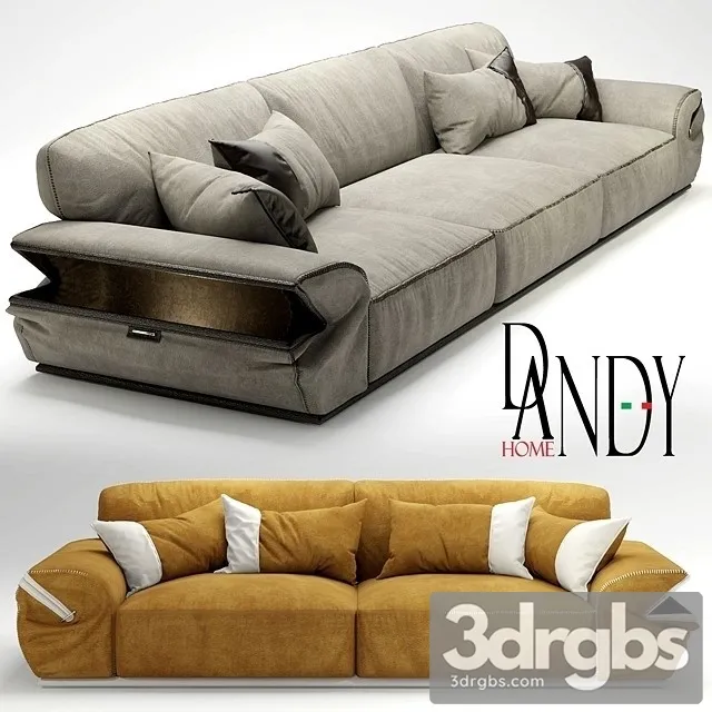 Dandy Mod Limousine Sofa 3D Model Free