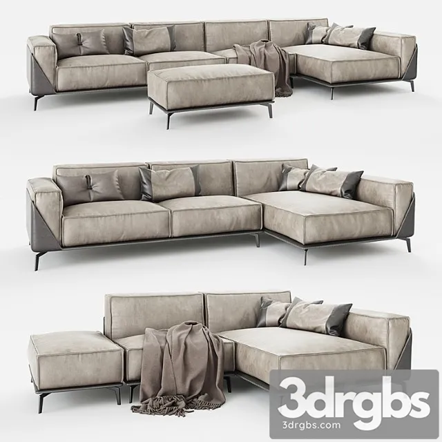 Dandy sofa edwin 2 3D Model Free