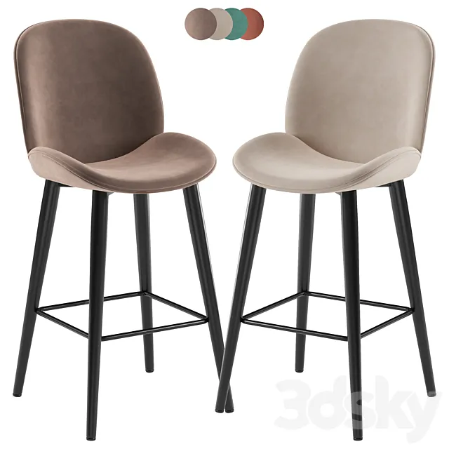 Danetti Clara barstool 3D Model