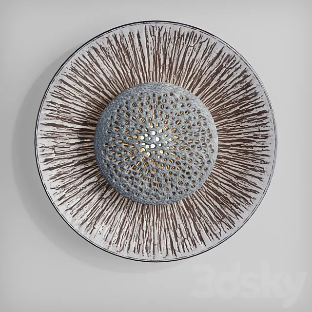 Danish ceramic wall sconce 3D Model