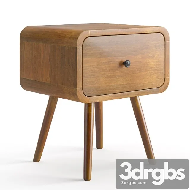 Danish teak bedside table