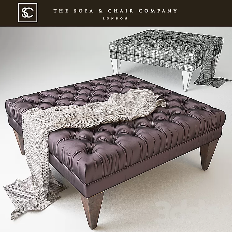 Danna ottoman tufted_Occasional_The sofa & Chair company 3D Model