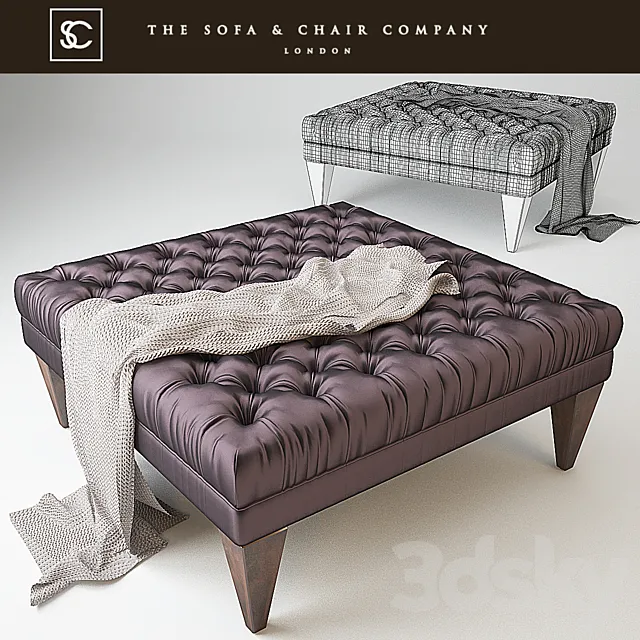 Danna ottoman tufted_Occasional_The sofa & Chair company 3D Model