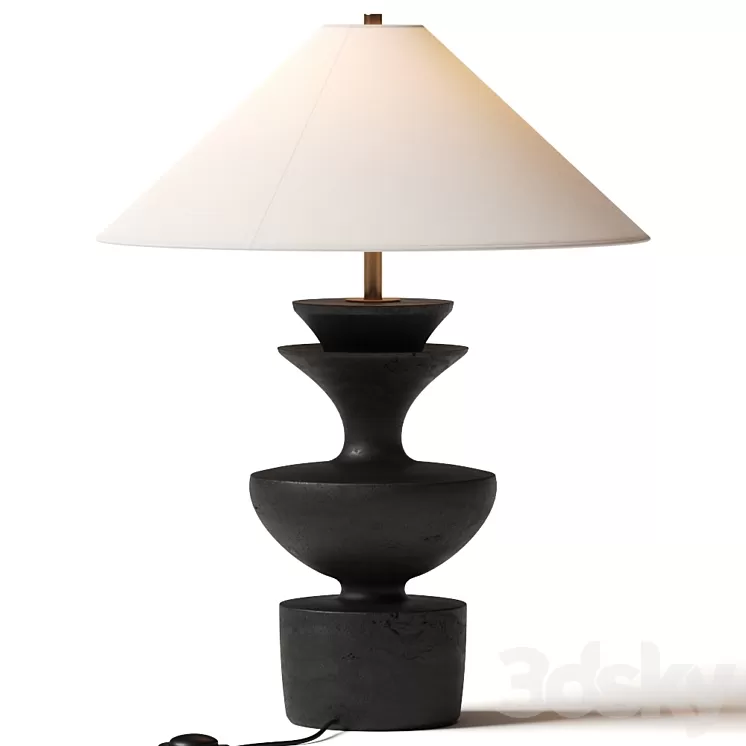 Danny Kaplan Ceramic Sophia Table Lamp 3D Model