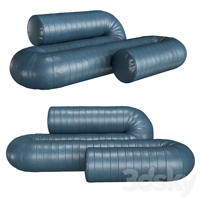 DANTE Serpentine sofa 3D Model