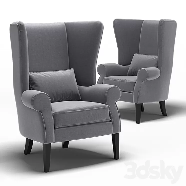 "Dantone | Armchair ""Bordeaux""" 3D Model